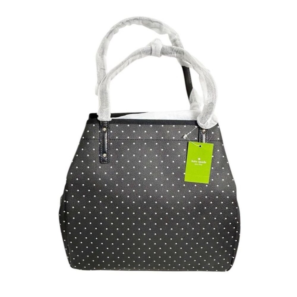 Kate Spade Sidney Kennywood Polka Dot Bag in Black/White - NWT